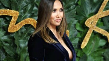 Myleene Klass Nip Slip at British Fashion Awards