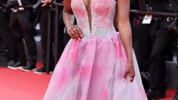 Aja Naomi King Shows Off Her Sexy Tits at the 75th Annual Cannes Film Festival (72 Photos)