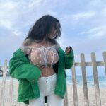 Alexis Mucci Shows Off Her Nude Boobs on the Beach (10 Photos)