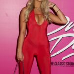 Amber Woods Displays Her Sexy Tits at the Dirty Dancing Gala Night (4 Photos)