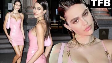 Amelia Gray Hamlin Drops Jaws in a Total Versace Look at Milan Fashion Week (9 Photos)