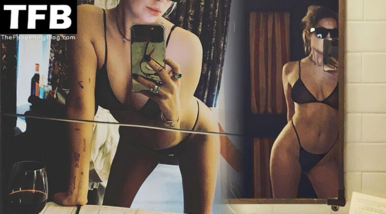 Ashley Benson Shows Her Slender Figure in Tiny Sheer Lingerie (6 Photos)