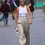 Ashley Roberts Leaves Little to the Imagination Stepping Out From Heart Radio Braless (14 Photos)