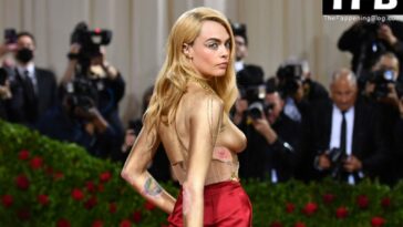 Braless Cara Delevingne Wows on the Red Carpet at The 2022 Met Gala in NYC (75 Photos)