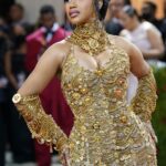 Cardi B Shows Off Her Huge Boobs in a Golden Dress at The 2022 Met Gala in NYC (70 Photos)