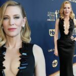 Cate Blanchett Displays Her Sexy Tits at the 28th Annual Screen Actors Guild Awards (13 Photos)