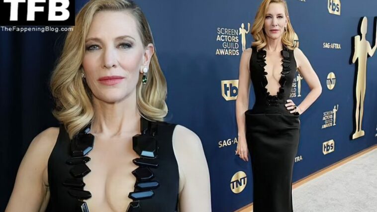 Cate Blanchett Displays Her Sexy Tits at the 28th Annual Screen Actors Guild Awards (13 Photos)