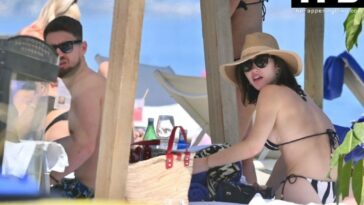 Catherine Harding & Jorginho Frello Enjoy a Day on the Beach in Marbella (14 Photos)