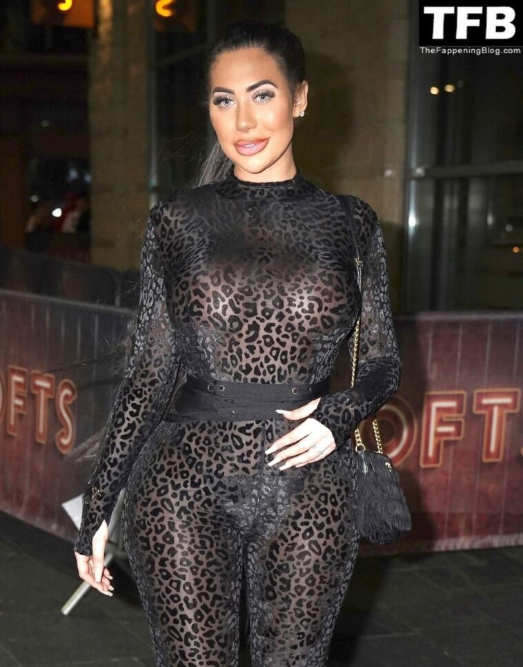 Chloe Ferry Goes Braless in See-Thru Number For Night on the Toon (23 Photos)