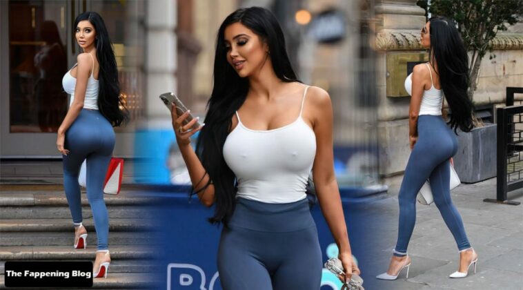 Chloe Khan Flaunts Her Huge Boobs in Liverpool (15 Photos)