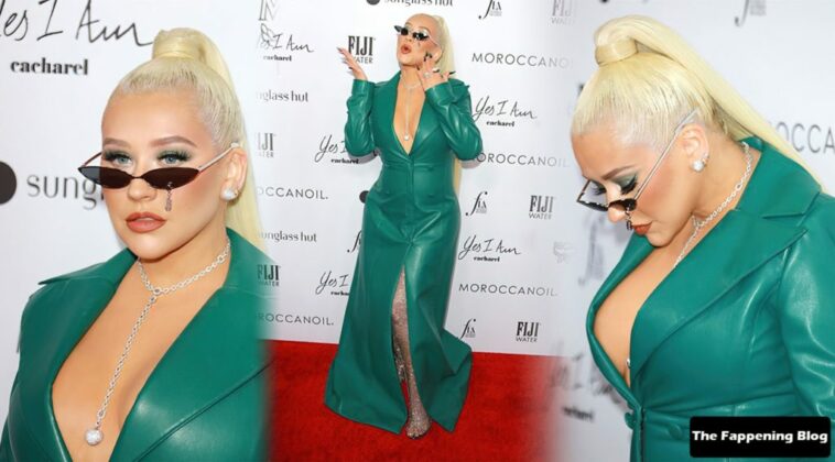 Christina Aguilera Flaunts Her Sexy Breasts at The Daily Front Row’s 6th Annual Fashion Los Angeles Awards (87 Photos)