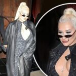 Christina Aguilera & Paris Hilton Hold Hands While Leaving Dinner at TAO (61 Photos)