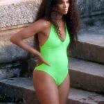 Ciara Looks Hot in Her Lime Green Swimsuit (65 Photos)