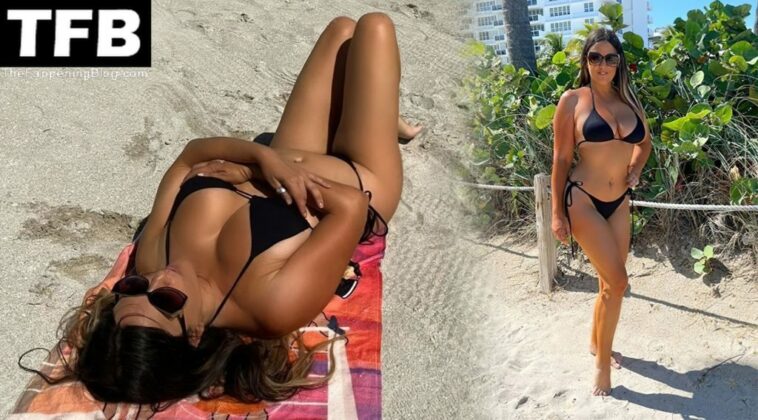 Claudia Romani Shows Off Her Curves on the Beach (17 Photos)