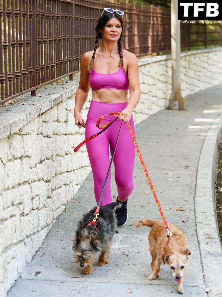 Danielle Vasinova Flaunts Her Fit Figure While Walking Her Dogs in LA (13 Photos)