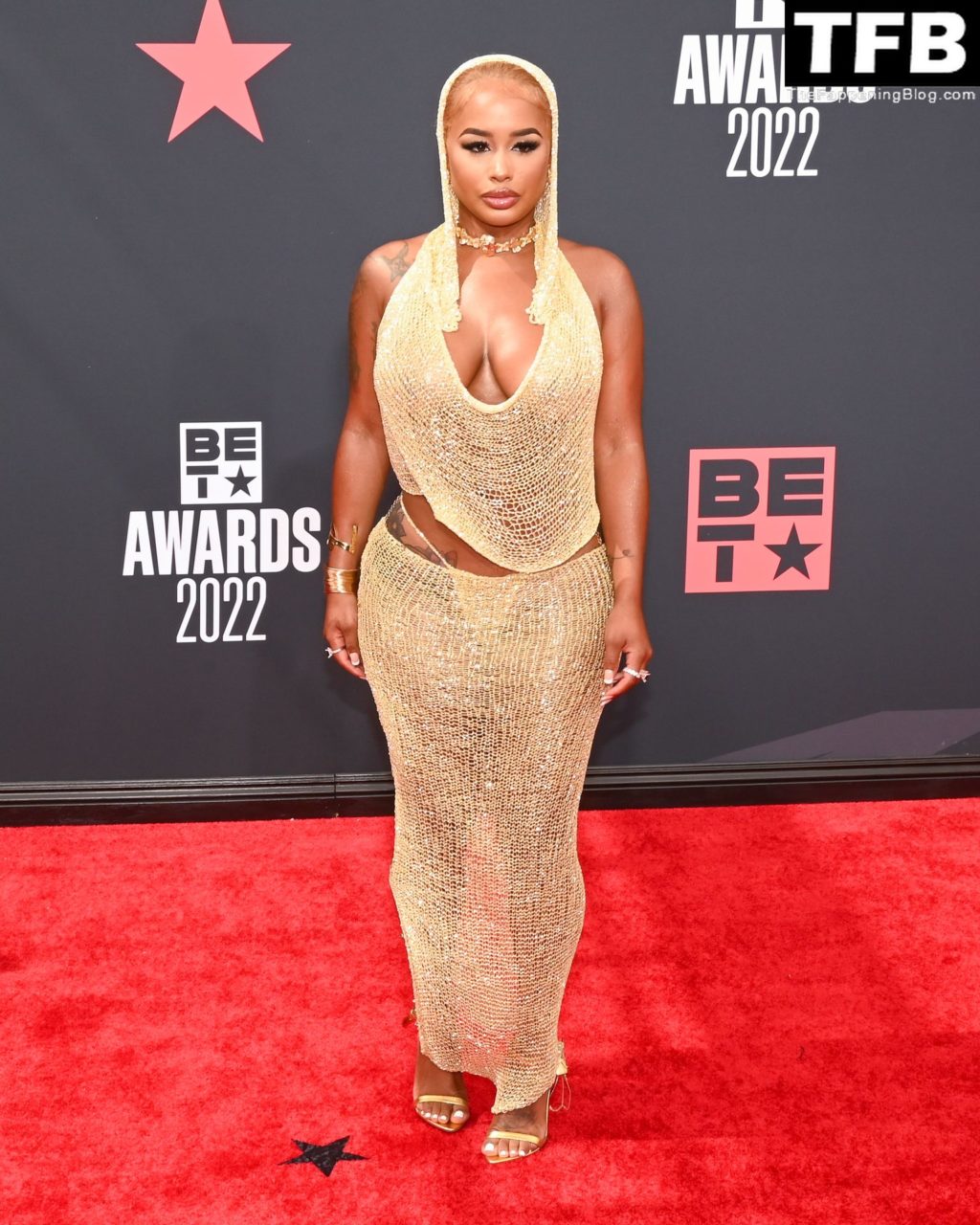 DreamDoll Shows Off Her Sexy Boobs & Booty at the 2022 BET Awards in LA (11 Photos)