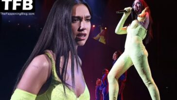 Dua Lipa Shows Off Her Sexy Body on Stage as She Performs During the Future Nostalgia Tour (97 Photos)