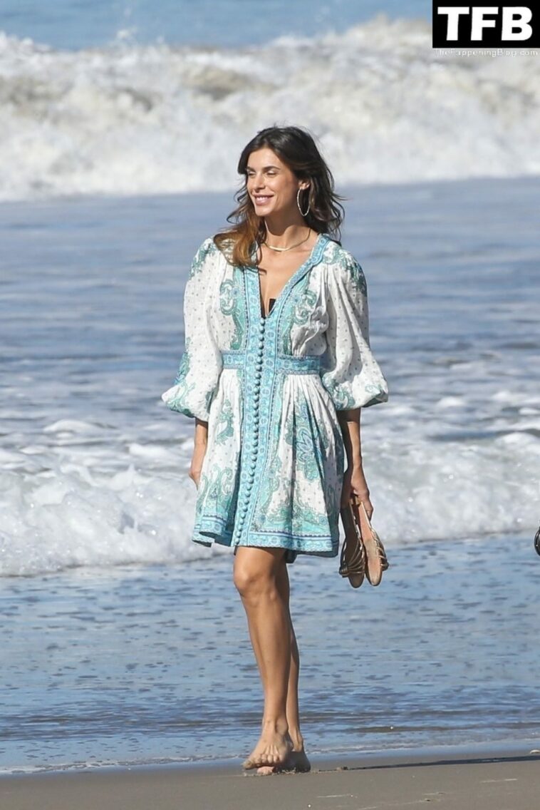 Elisabetta Canalis Undresses on the Beach During a Sexy Shoot in Santa Monica (66 Photos)