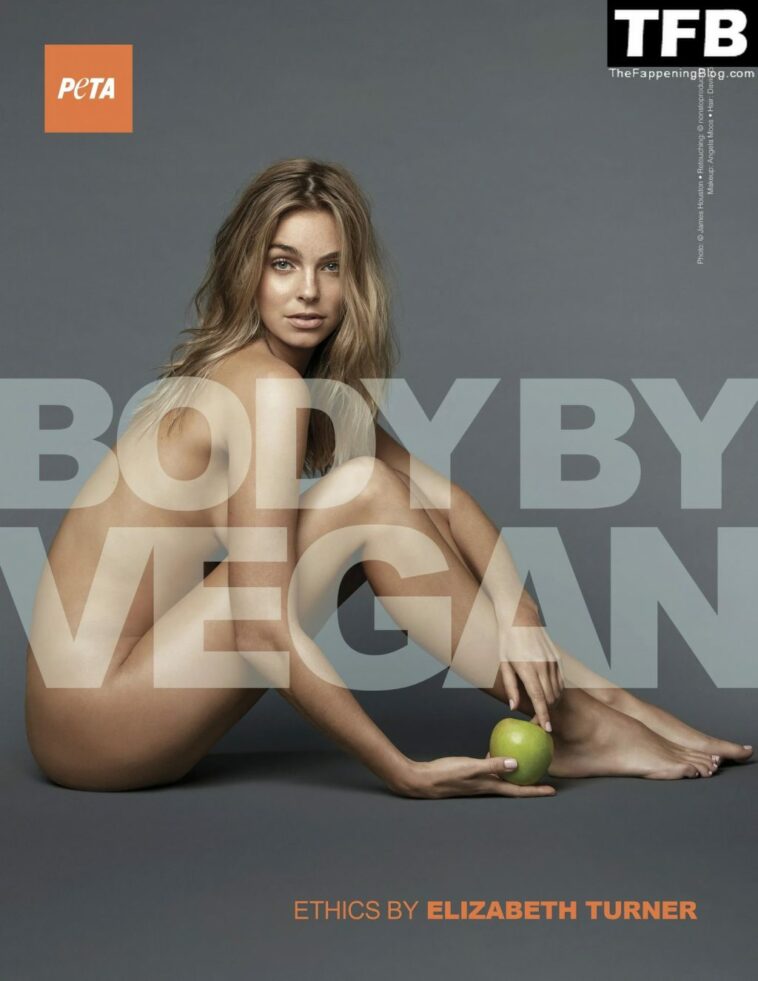 Elizabeth Turner Poses Naked For PETA (2 Photos + Video)