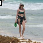 Elsa Hosk Looks Stunning in a Green Bikini on the Beach in Tulum (61 Photos)