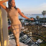 Eva Longoria Shows Her Pokies on a Balcony in Cannes (1 Photo)