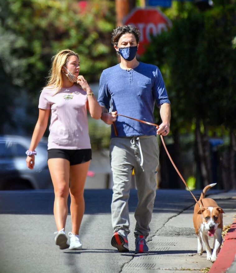 Zach Braff Is Seen with Braless Florence Pugh in LA (17 Photos)