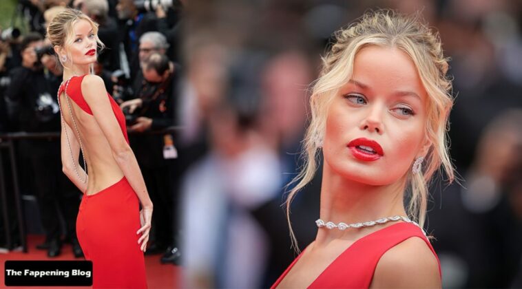 Frida Aasen Looks Stunning in a Red Dress at the 75th Annual Cannes Film Festival (153 Photos)