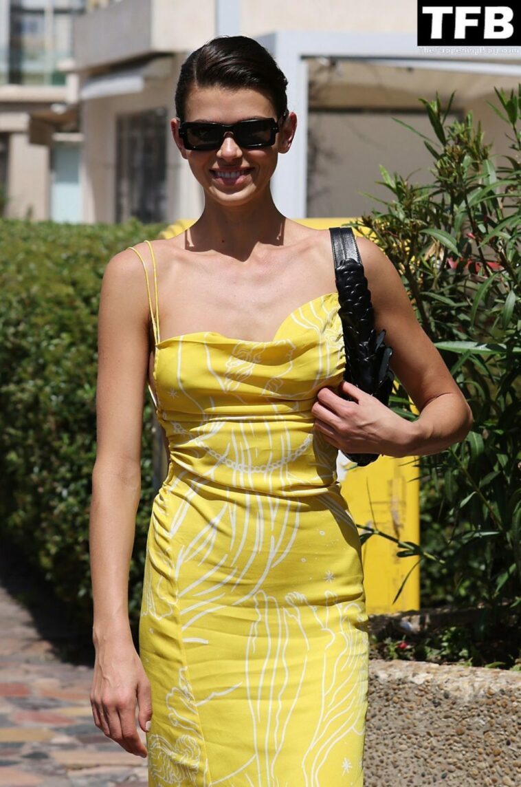 Braless Georgia Fowler Walks on the Croisette During the 75th Cannes International Film Festival (21 Photos)