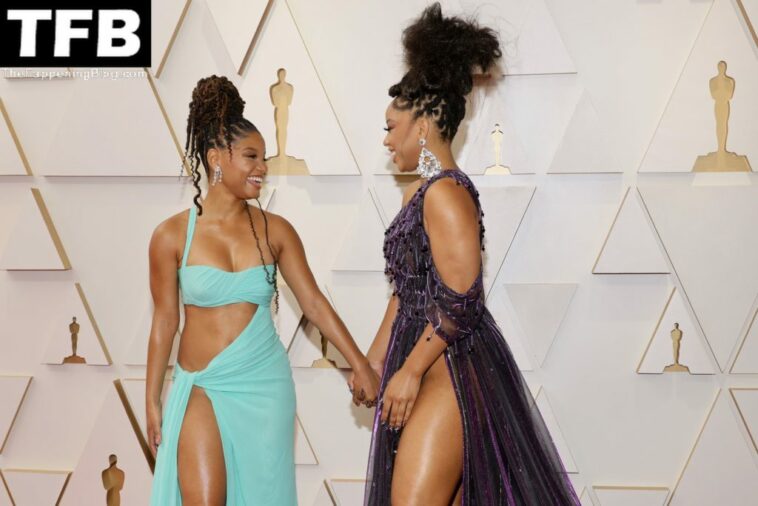 Halle Bailey & Chloe Bailey Pose on the Red Carpet at the 94th Annual Academy Awards (6 Photos)