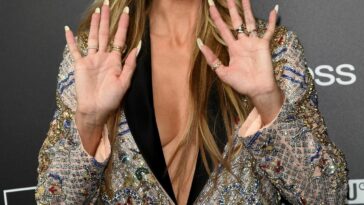 Heidi Klum Poses Braless at the About You Fashion Show During Milan Fashion Week (60 Photos)