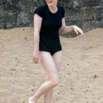 Holliday Grainger Takes a Dip in the Water During a Trip to the Beach in Devon (10 Photos)