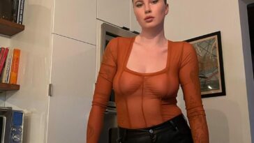 Ireland Baldwin Poses in a See-Through Top (2 New Photos)