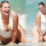 Iskra Lawrence Displays Her Curves on the Beach in Miami (21 Photos)