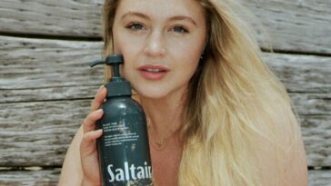 Iskra Lawrence Poses for Her Saltair Skin Care Products in Los Angeles (11 Photos)