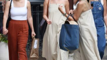 Jennifer Lawrence is Pictured Admiring a Woman Who is Wearing the Same Dress as Herself in NYC (47 Photos)