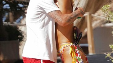 Jessica Aidi & Marco Verratti are Seen Kissing Before Leaving the Beach in Ibiza (22 Photos)