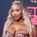 Jourdin Pauline Shows Off Her Sexy Boobs at the 2022 BET Awards in LA (17 Photos)