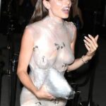 Julia Fox Wears an Outlandish See-Through Tape Outfit at Harper’s Bazaar Party (48 Photos)