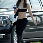 Busty Julia Fox is Seen Wearing a Bikini Top and Leather Pants in Miami Beach (26 Photos)