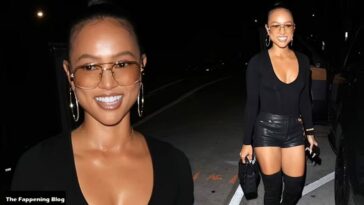 Karrueche Tran Puts on a Leggy Display as She Steps Out to Dinner with Friends in WeHo (52 Photos)