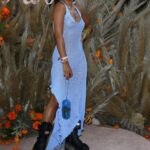 Karrueche Tran Shows Her Nude Tits as She Steps Out at Revolve Fest During Coachella (82 Photos)