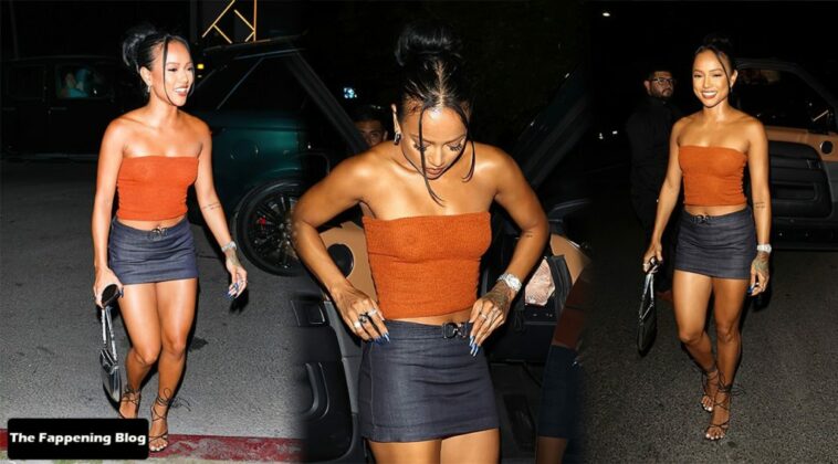 Braless Karrueche Tran Attends the Opening of Catch Steak LA (67 Photos)