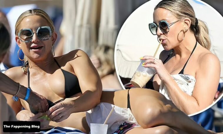 Kate Hudson Stuns in a Black Bikini on the Beach in Miami (51 Photos)