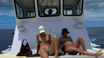 Kendall Jenner Enjoys a Day on a Boat in Hawaii (9 Photos)