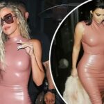 Khloe Kardashian Parades Her Sensational Figure in a Skintight Beige Ensemble in Sherman Oaks (45 Photos)