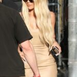 Leggy Khloe Kardashian Runs Out of Jimmy Kimmel Live and Ignores Her Fans (31 Photos)