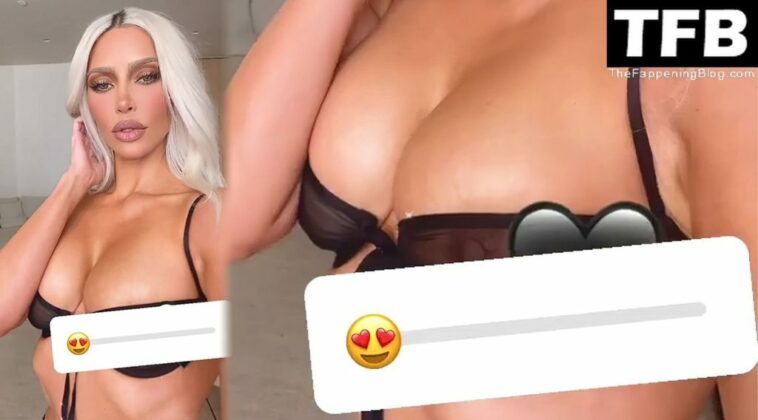 Kim Kardashian Flashes Her Nude Tit (6 Pics + Video)