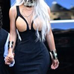 Kim Kardashian Arrives at the Fall-Winter 2022-2023 “Jean-Paul Gaultier” Fashion Show in Paris (111 Photos)