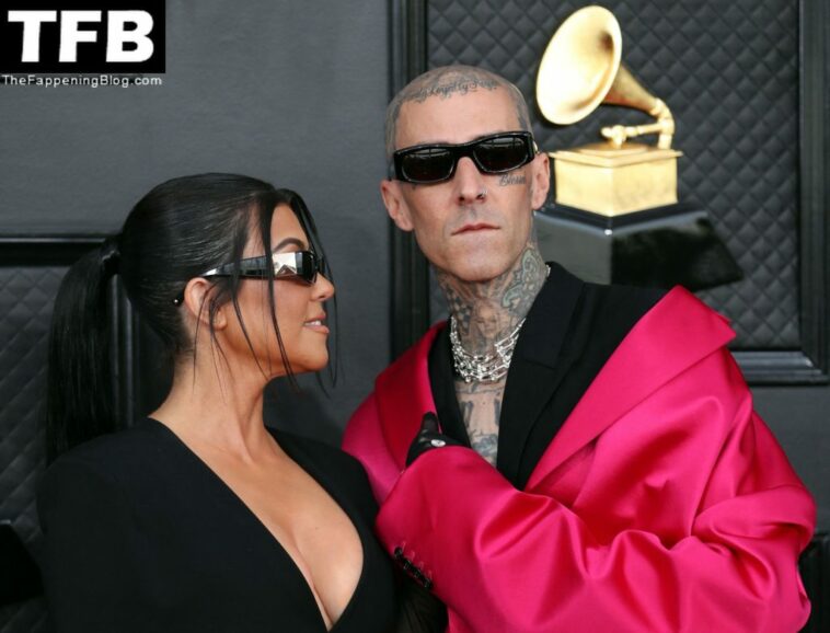 Kourtney Kardashian & Travis Barker Attend First Grammys in Las Vegas (77 Photos)