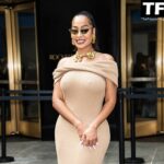 La La Anthony Flaunts Her Pokies as She Arrives at Brandon Maxwell Fashion Show (12 Photos)